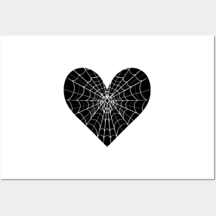 Spider Web Heart V1 Posters and Art